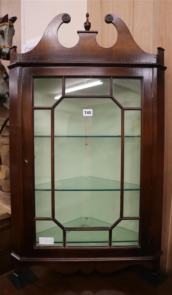 A small corner cabinet, H.94cm